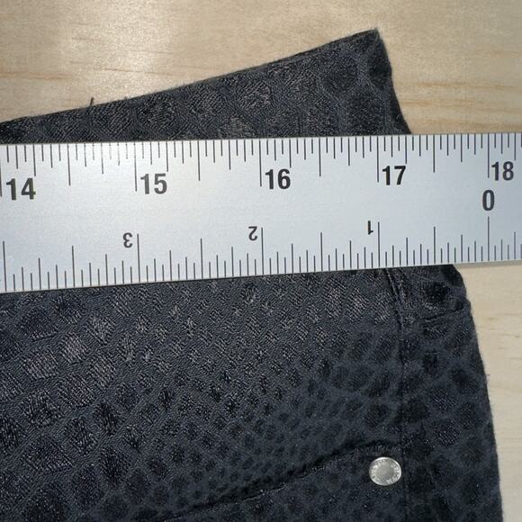 Black Snake Print Straight Leg Pants Women’s Animal Print Trousers - Picture 8 of 9